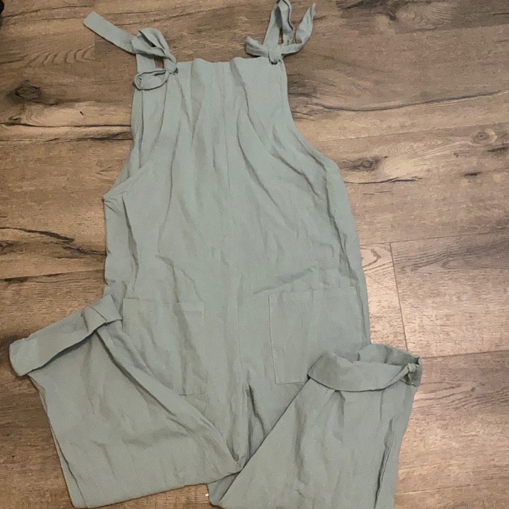 Cute sage green overalls
